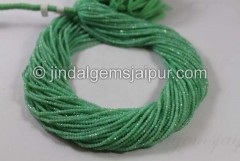 Chrysoprase Micro Cut Round Beads